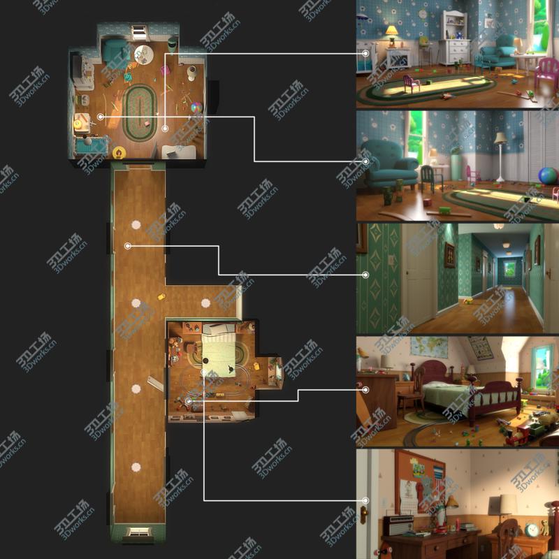 images/goods_img/20210113/Cartoon Interior Room model/2.jpg